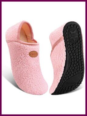 Microfiber House Slippers Convertible Heel Non-Slip Indoor Outdoor
